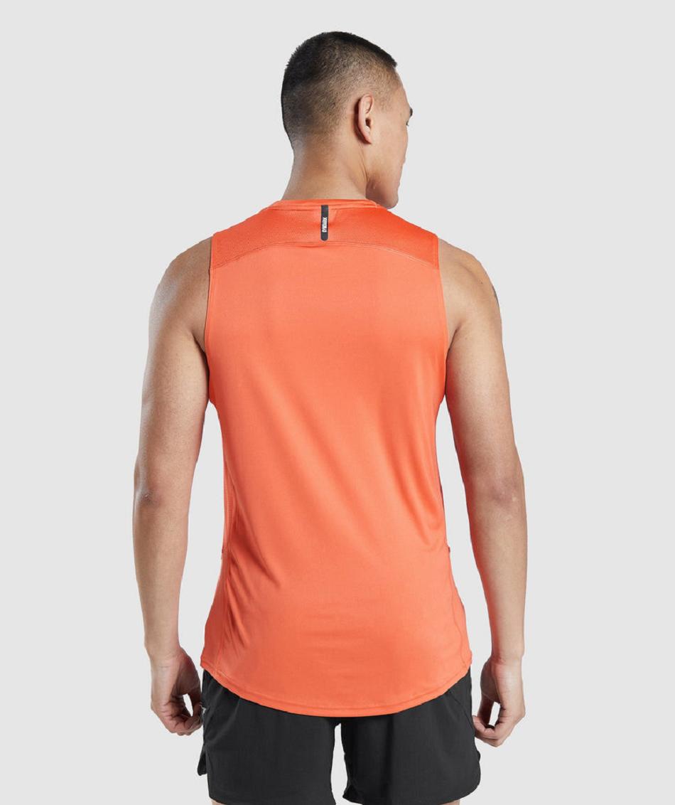 Camiseta Tirantes Gymshark Speed Evolve Hombre Naranjas | CO 3206MQZ